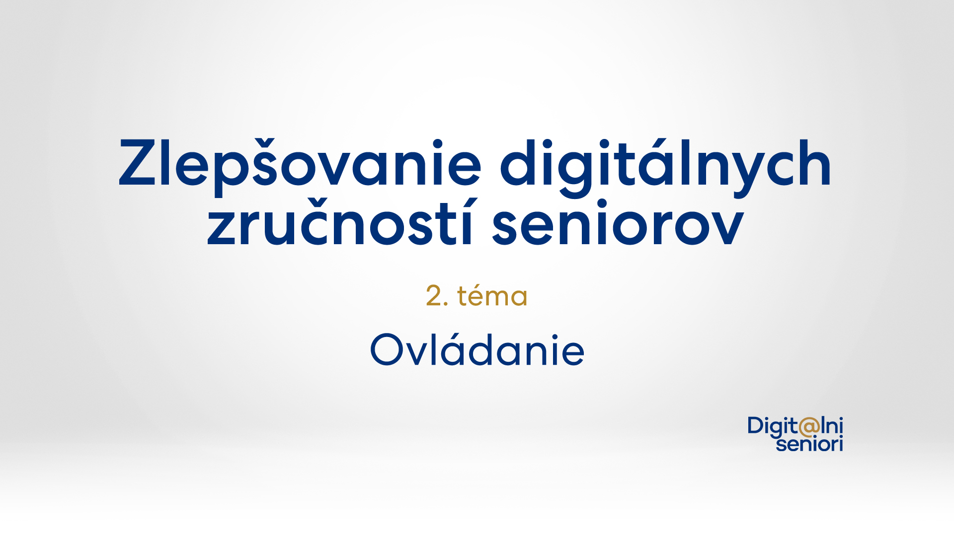 Video na tému: Zlepšovanie digitálnych zručností seniorov - Kurz 2