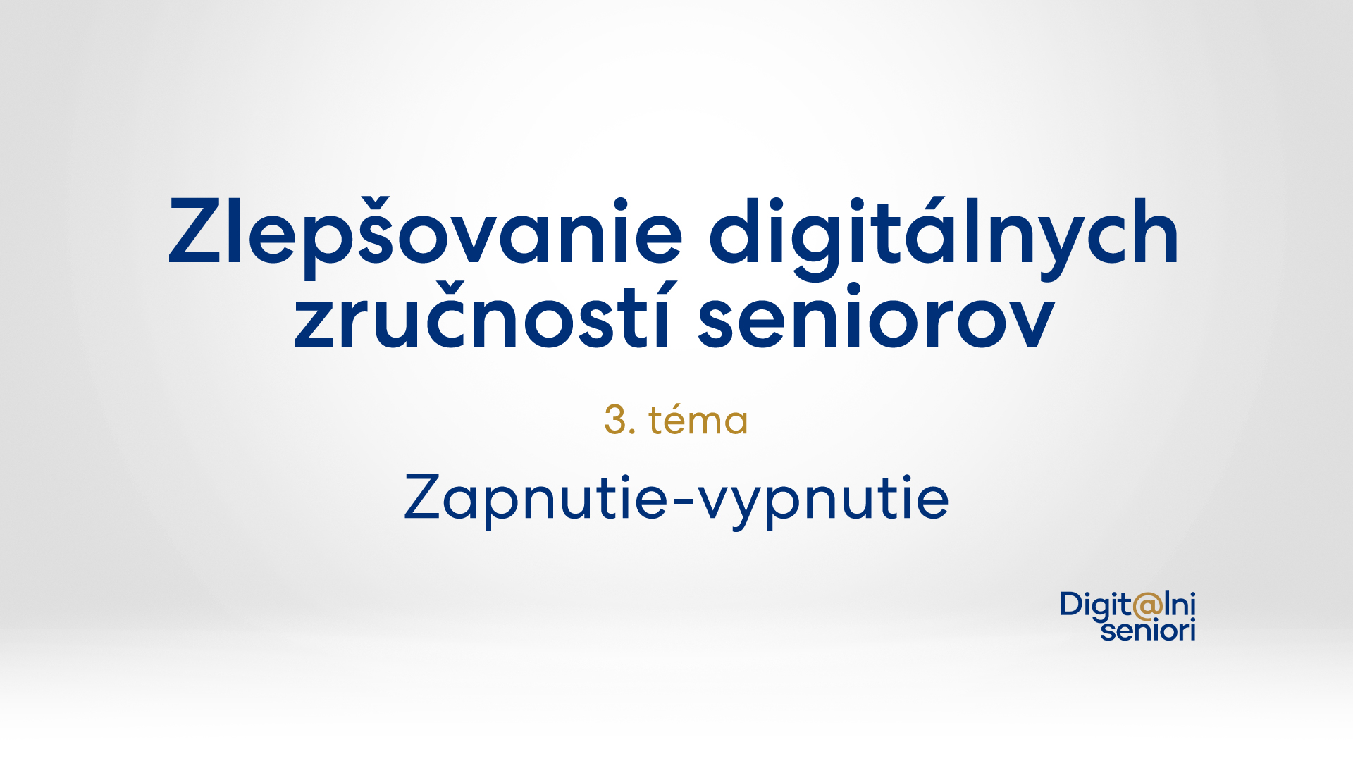 Video na tému: Zlepšovanie digitálnych zručností seniorov - Kurz 3